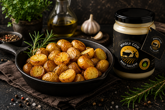 Krokante aardappeltjes bakken in Beef Tallow (ossewit)