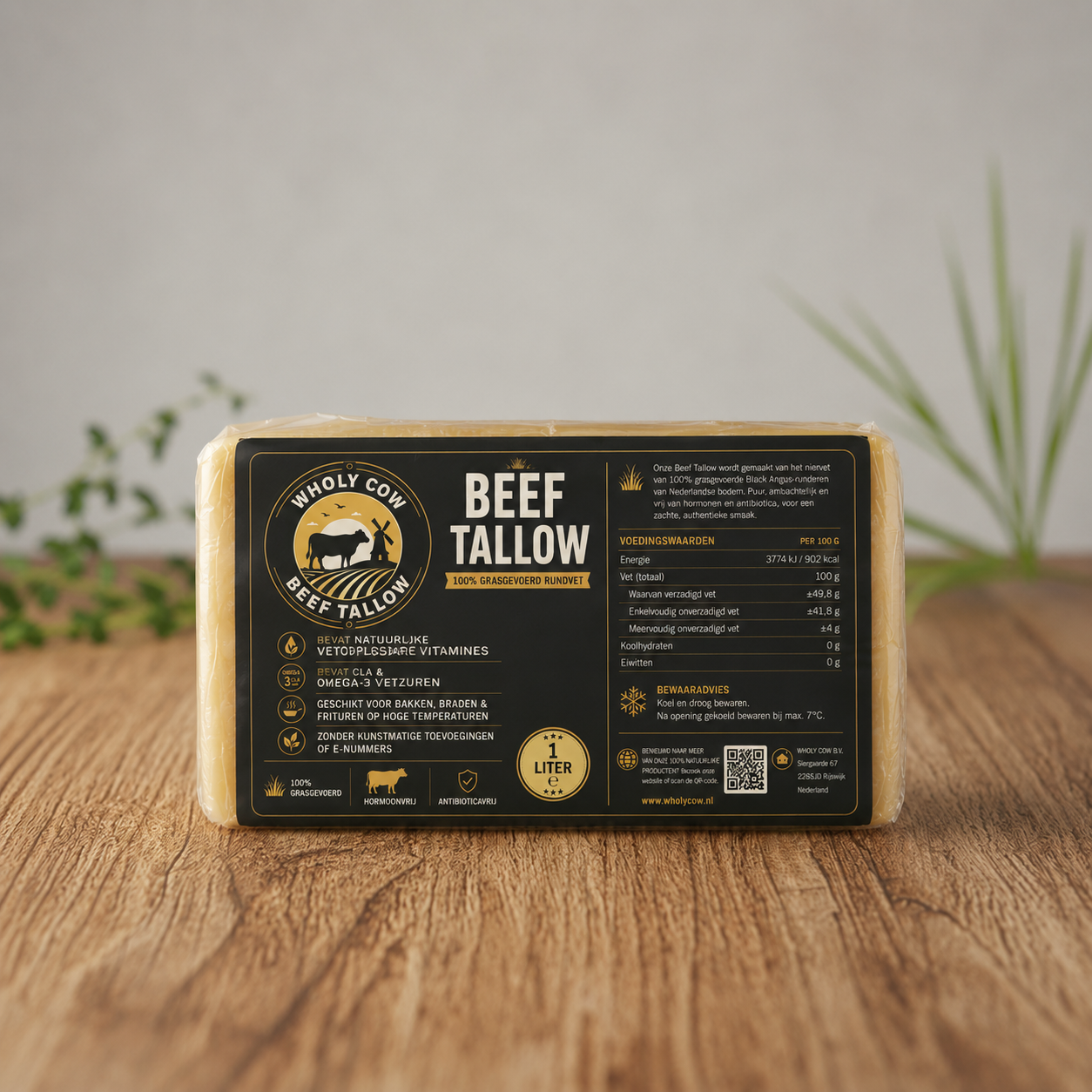 Beef Tallow Frituurblok   (1 Liter)
